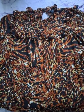 Ashley Steward Animal Print Blouse